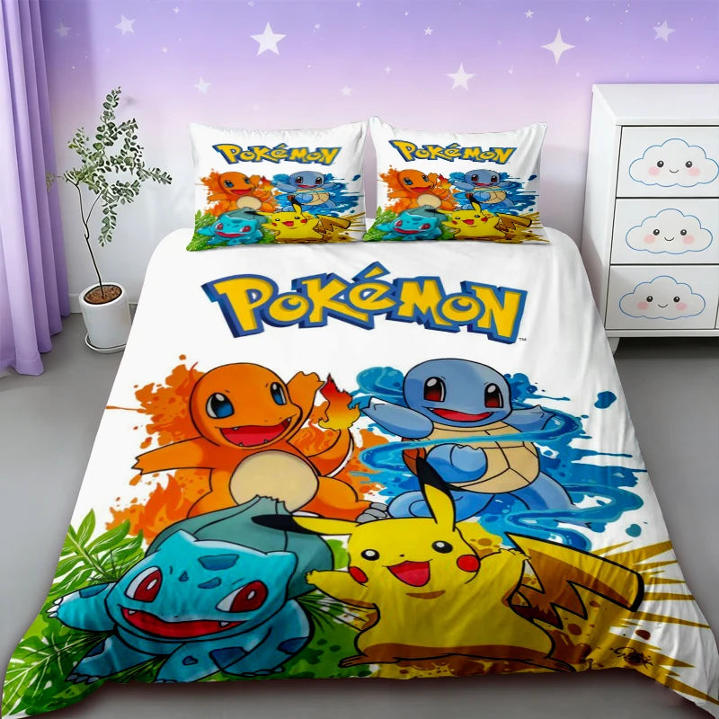 Housse de couette Pokémon Starters de Kanto