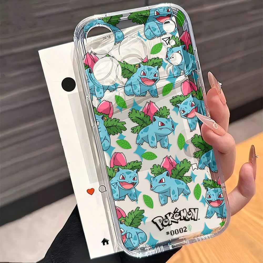 Coque iPhone Pokémon - Herbizarre (Motif Répété)
