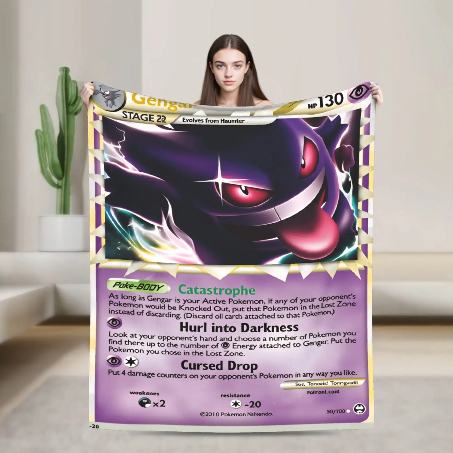 Plaid Pokémon - Carte Ectoplasma