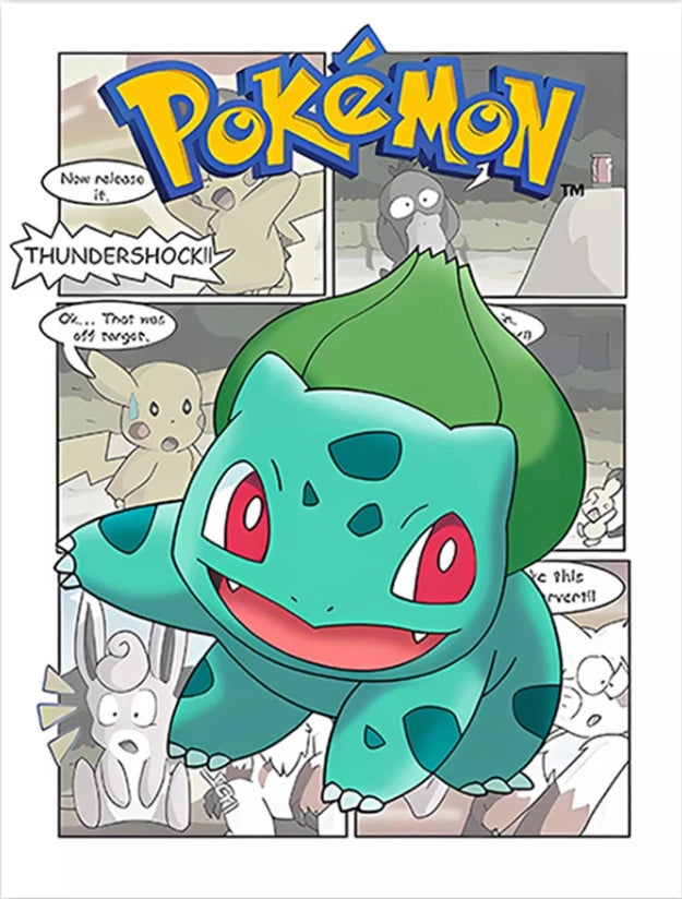 Poster Pokémon - Bulbizarre (Planche 3) (Manga)