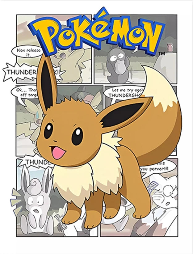 Poster Pokémon - Évoli (Planche 2) (Manga)