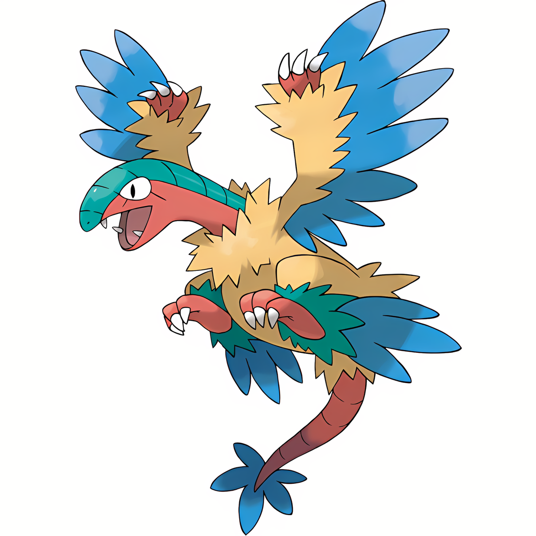 Aéroptéryx, artwork officiel Pokémon