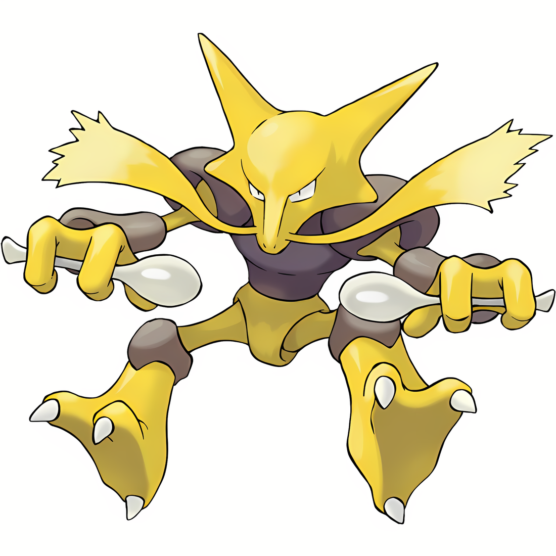 Alakazam, artwork officiel Pokémon
