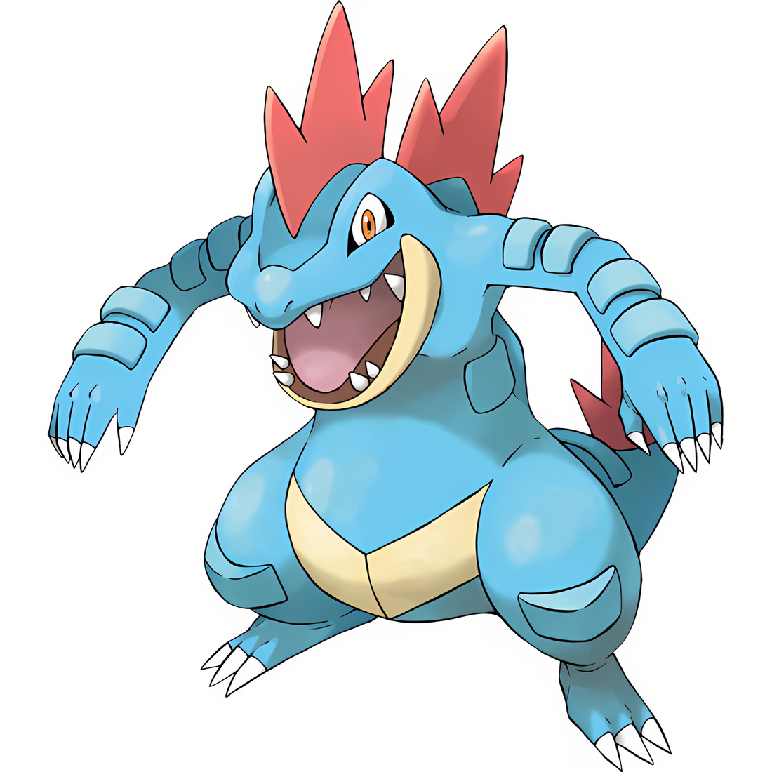 Aligatueur, artwork officiel Pokémon