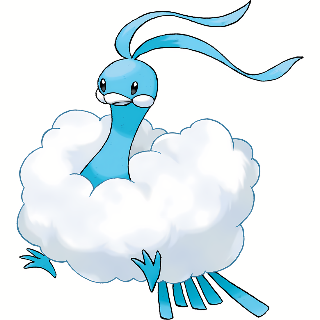 Altaria, artwork officiel Pokémon