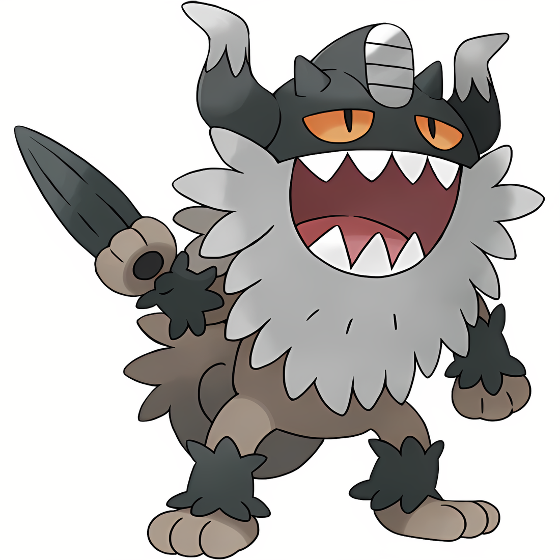 Berserkatt, artwork officiel Pokémon