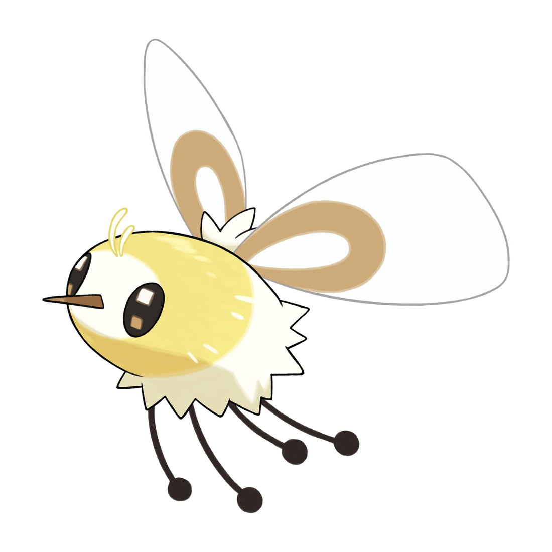 Bombydou, artwork officiel Pokémon