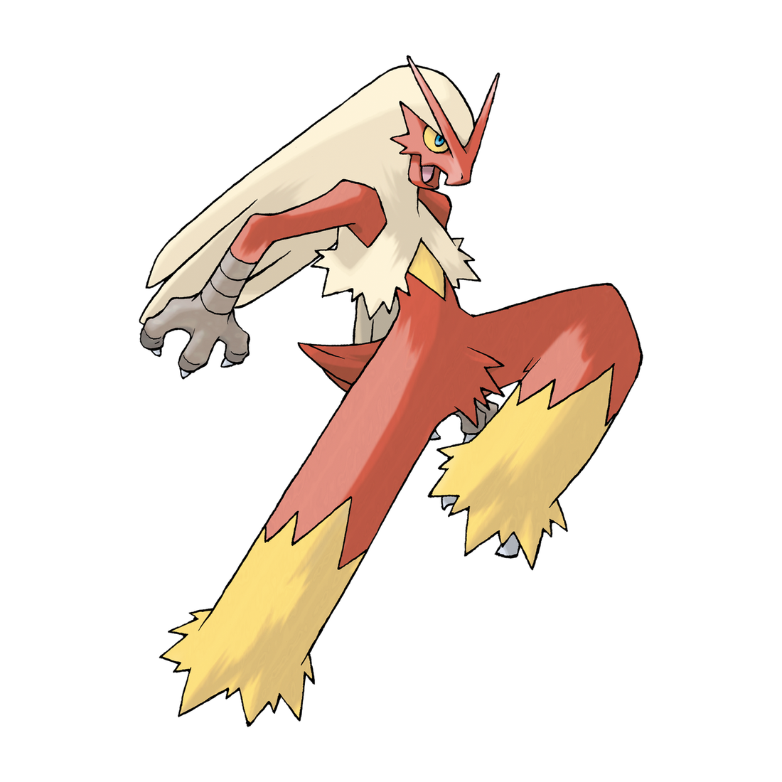 Braségali, artwork officiel Pokémon