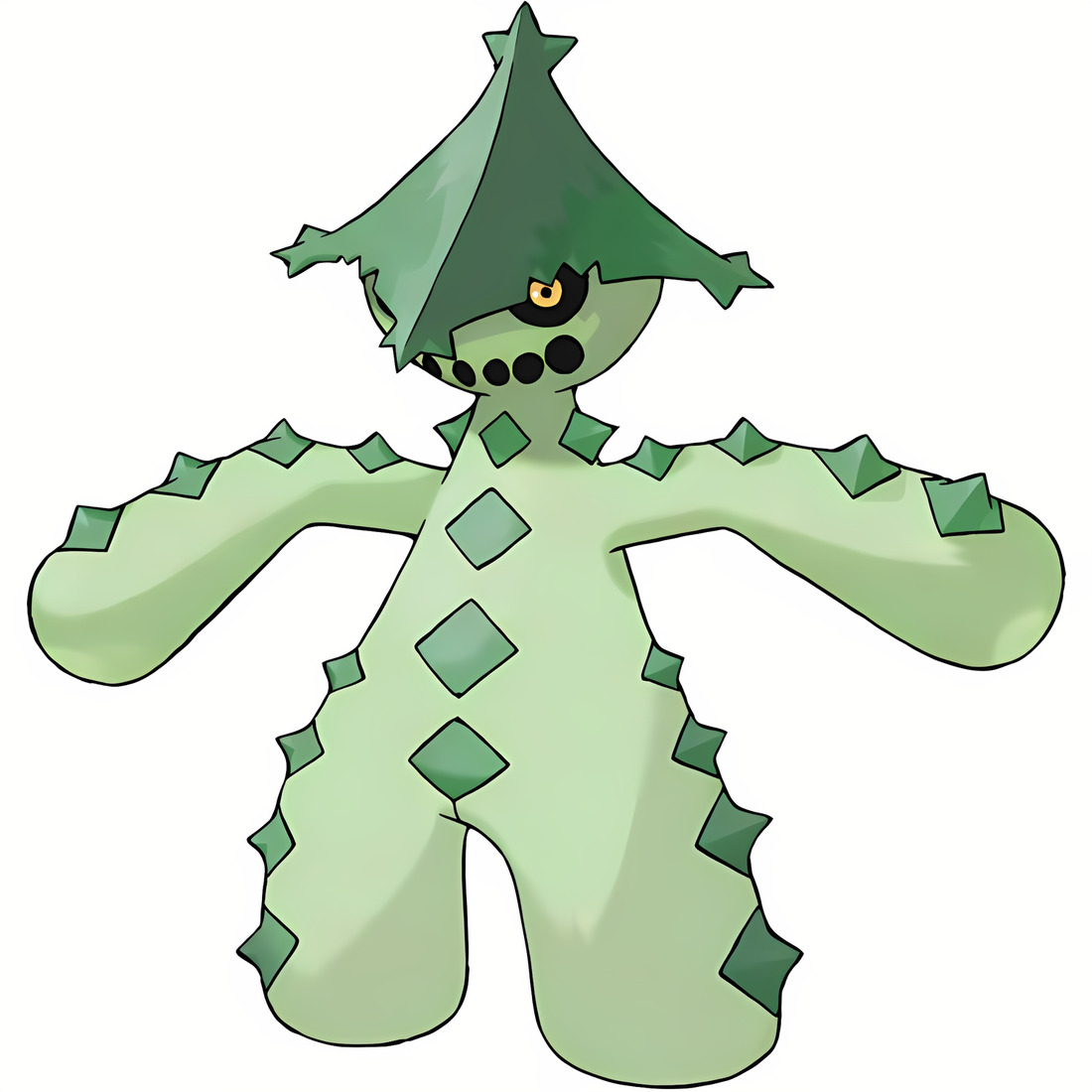 Cacturne, artwork officiel Pokémon