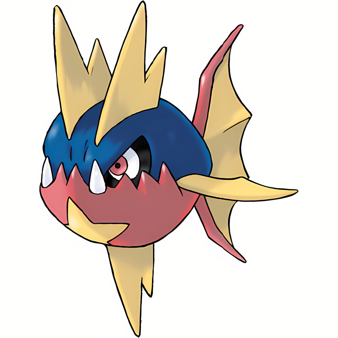 Carvanha, artwork officiel Pokémon