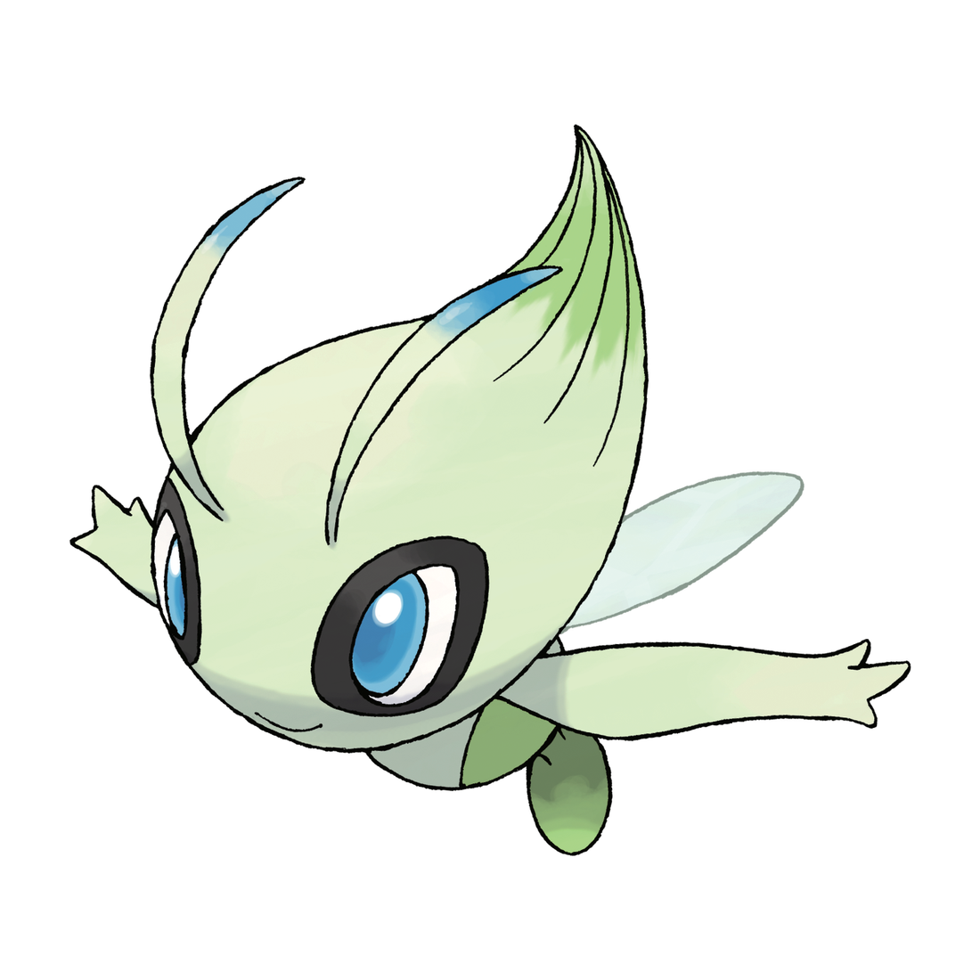 Celebi, artwork officiel Pokémon