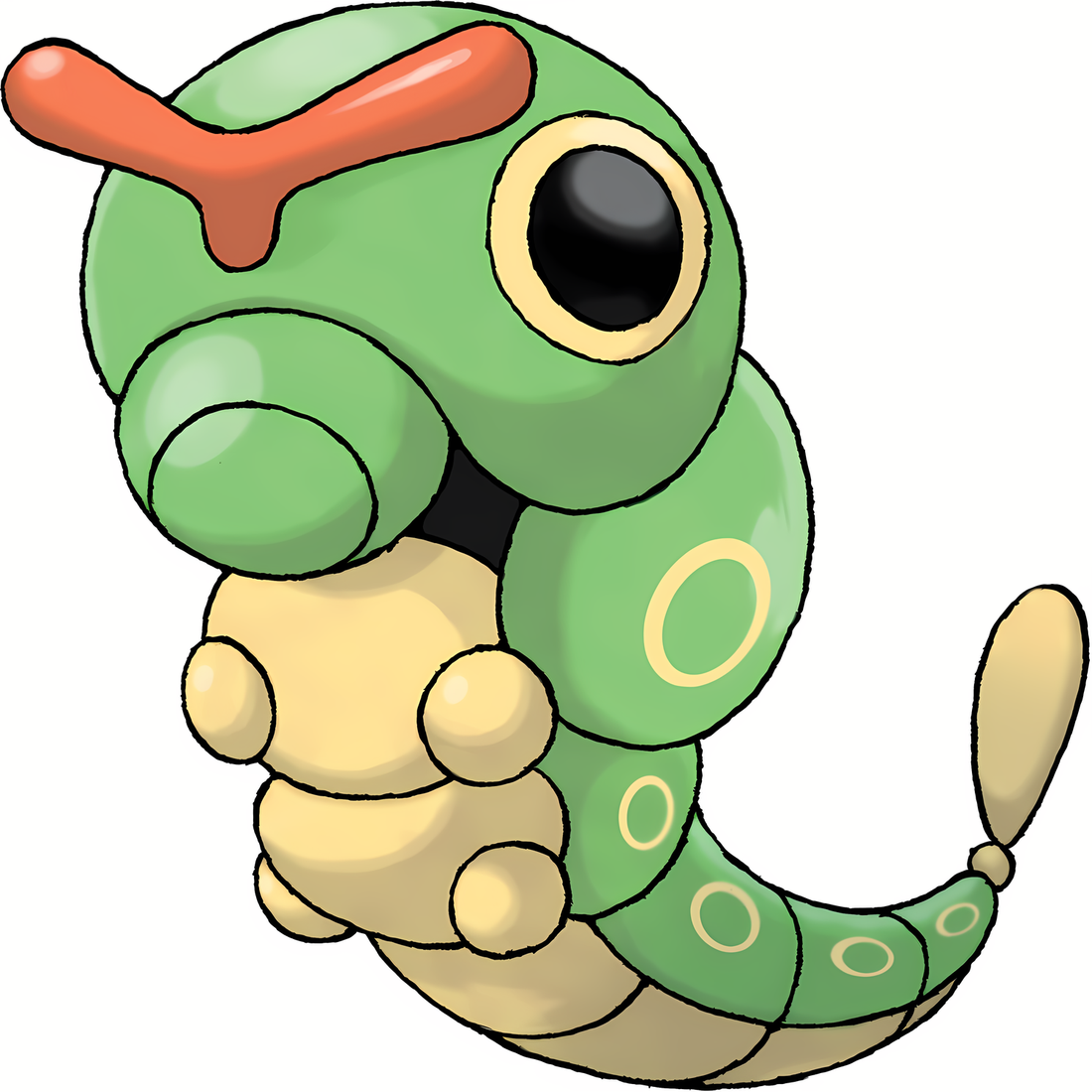 Chenipan, artwork officiel Pokémon