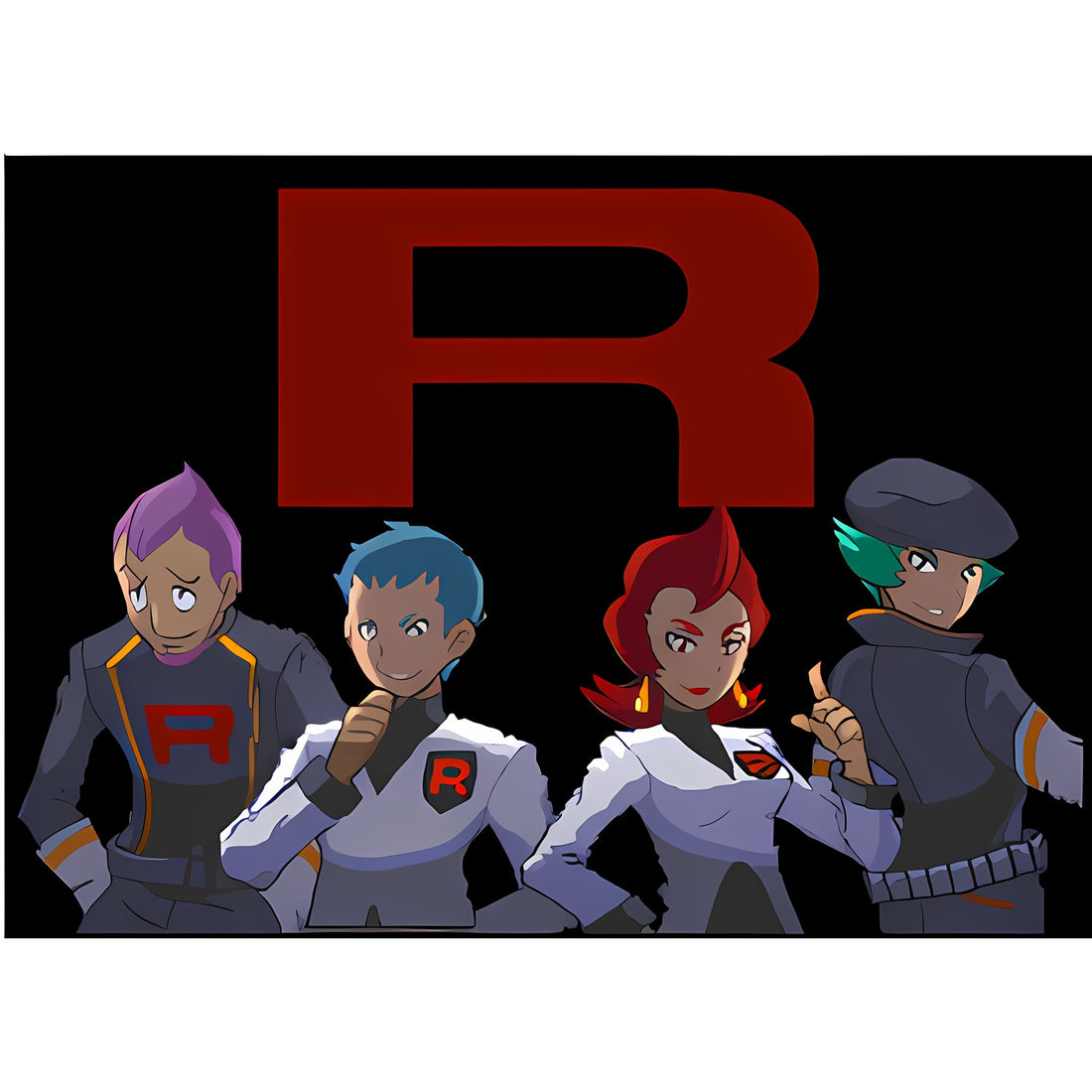 Commandant — Lambda, Amos, Ariane et Lance dans l'introduction de Pokémon Or HeartGold et Argent SoulSilver