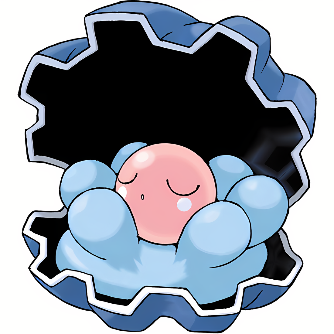 Coquiperl, artwork officiel Pokémon