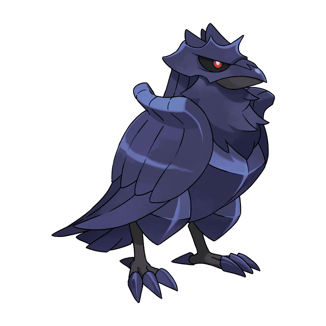 Corvaillus, artwork officiel Pokémon