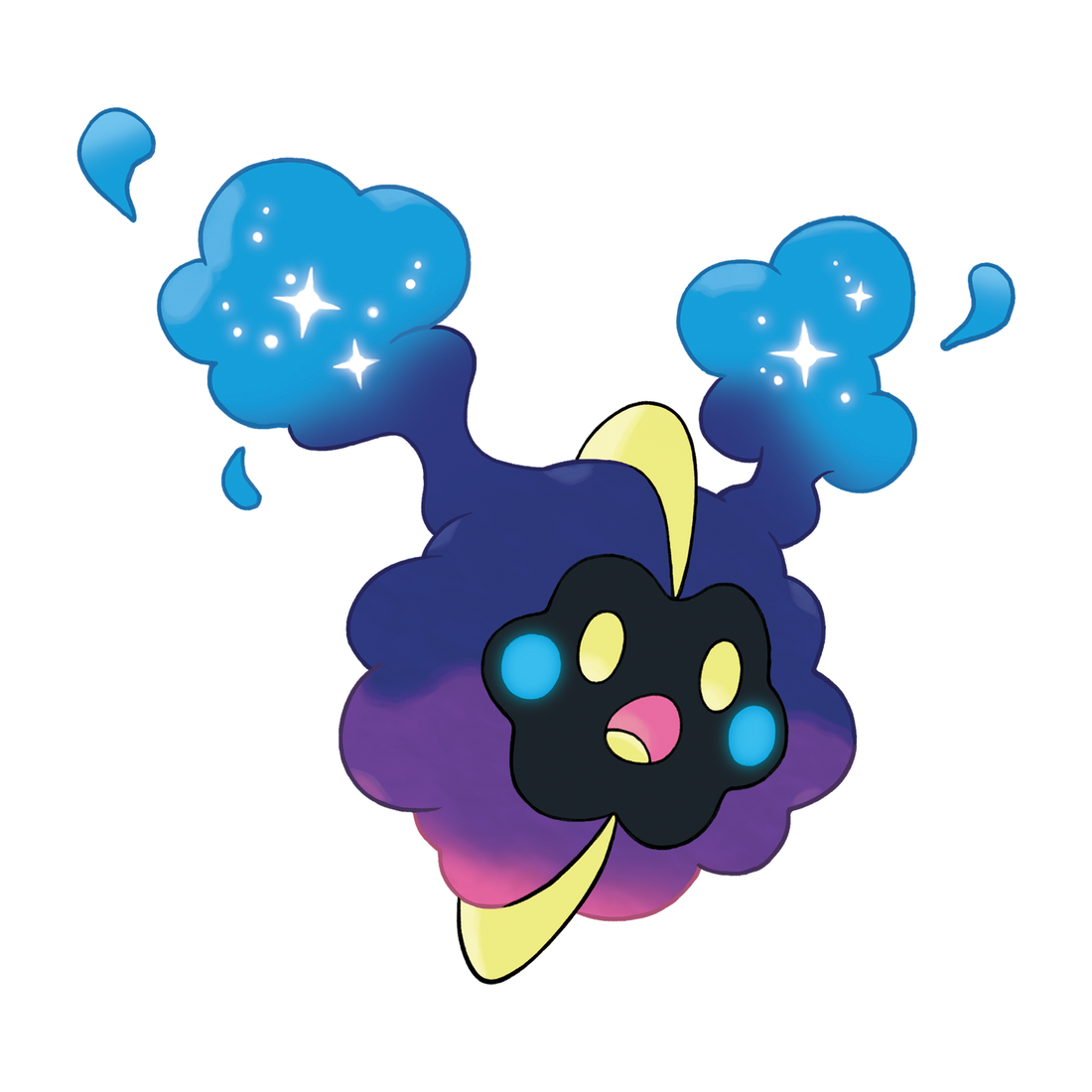 Cosmog, artwork officiel Pokémon