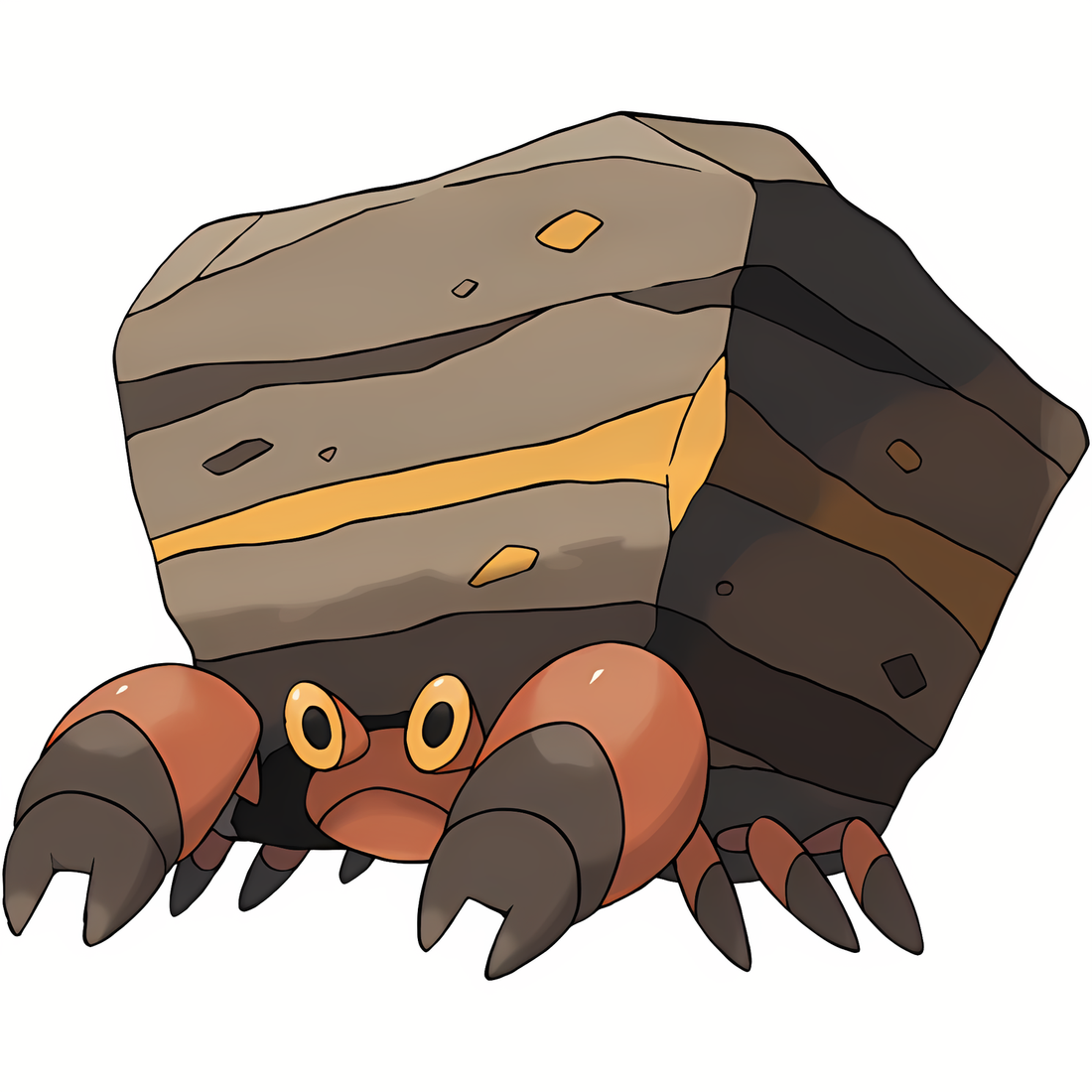 Crabaraque, artwork officiel Pokémon