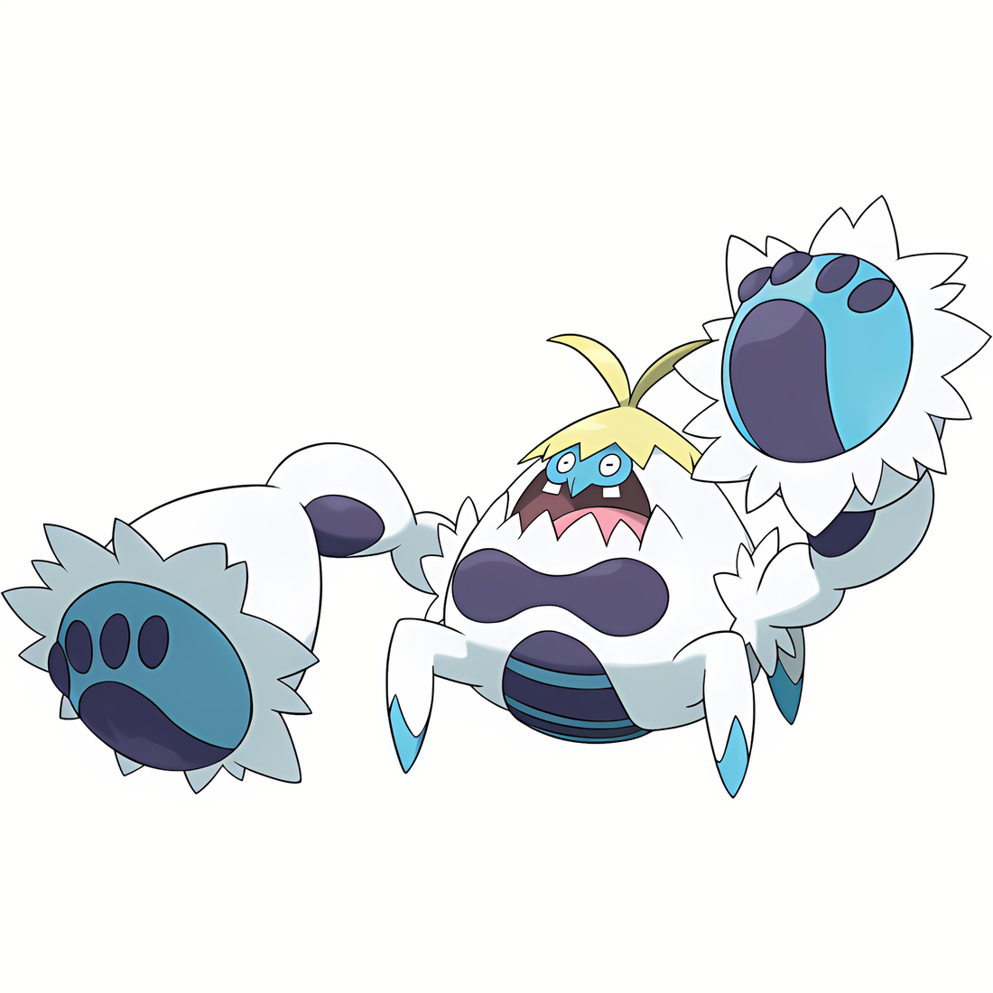 Crabominable, artwork officiel Pokémon