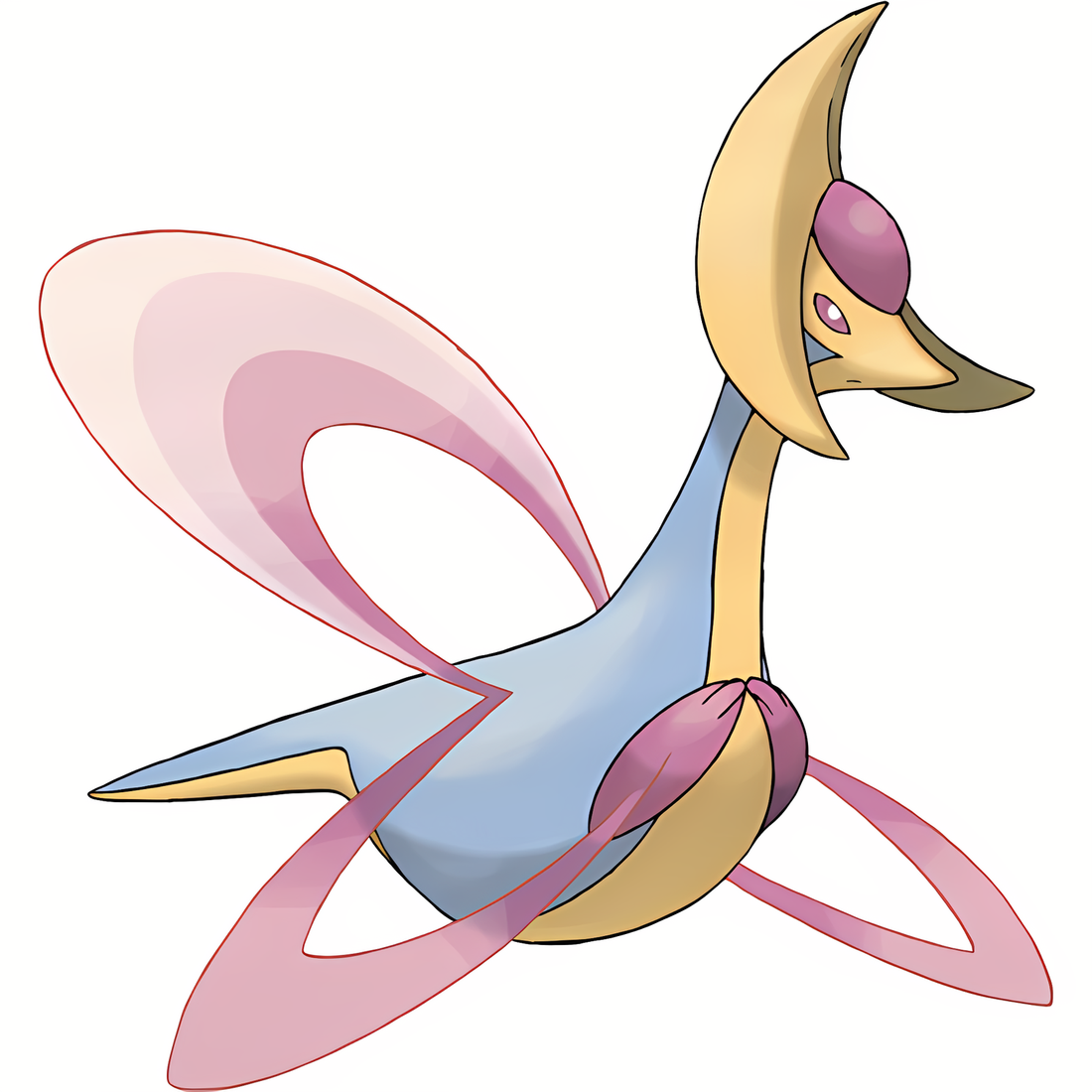 Cresselia, artwork officiel Pokémon