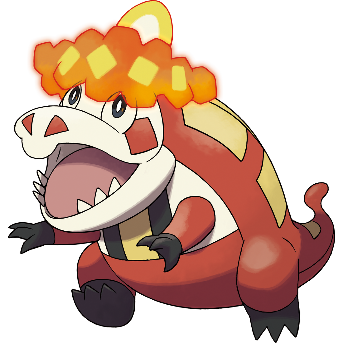 Crocogril, artwork officiel Pokémon