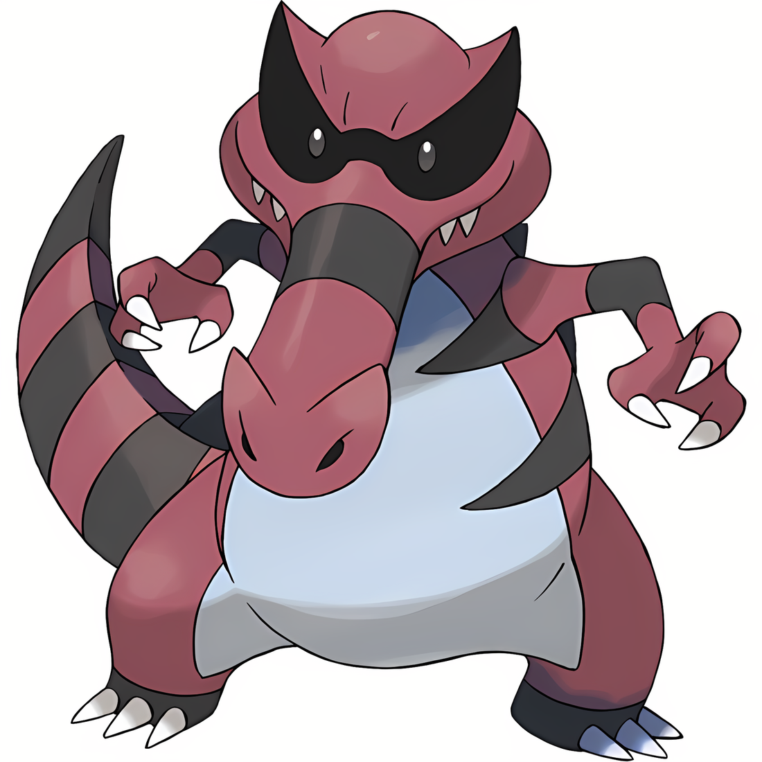 Crocorible, artwork officiel Pokémon