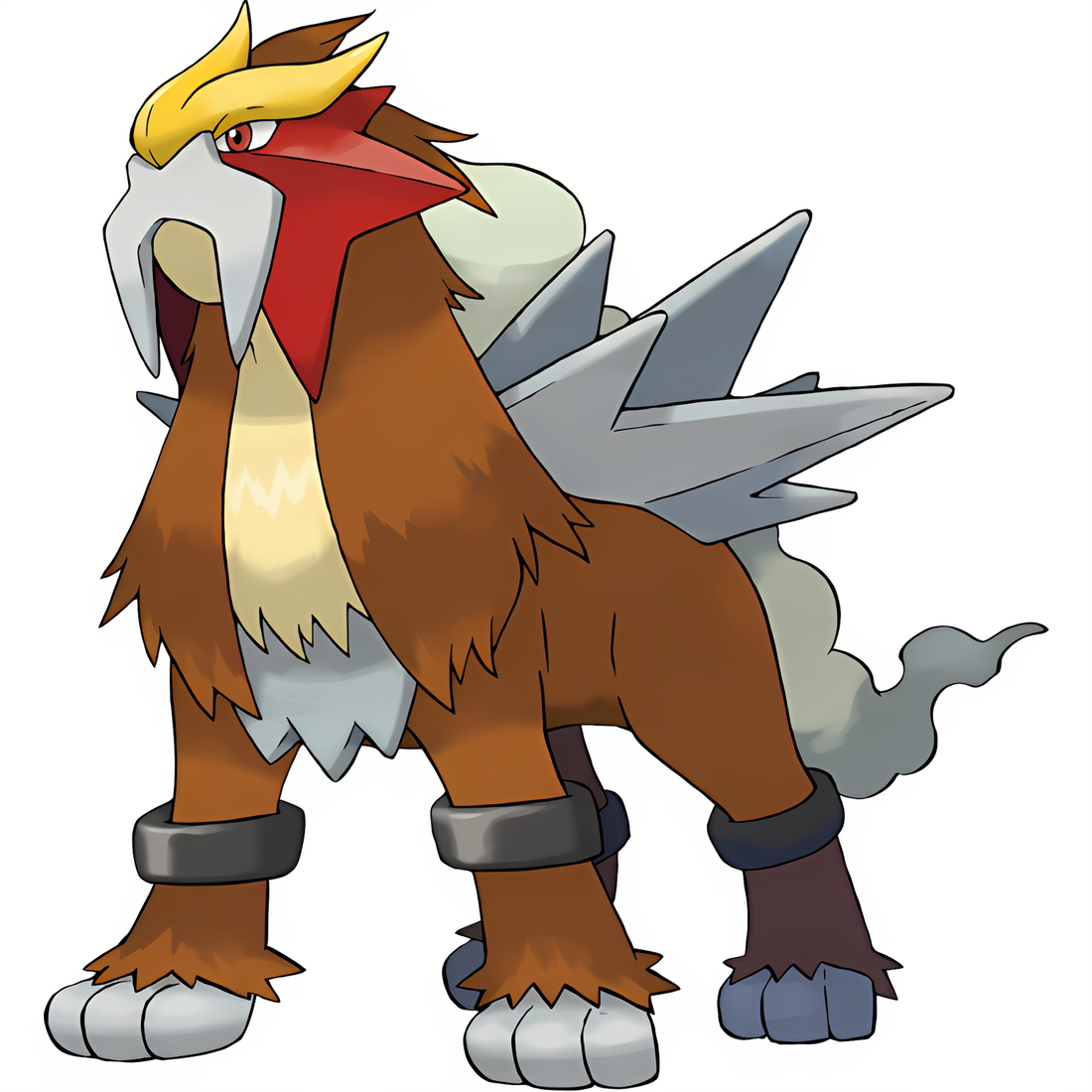Entei, artwork officiel Pokémon