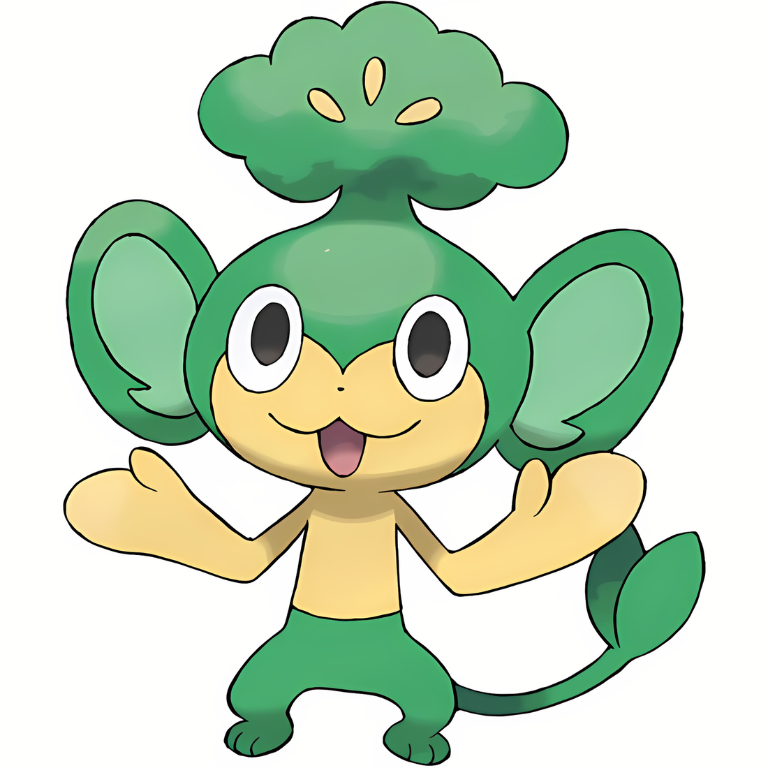 Feuillajou, artwork officiel Pokémon