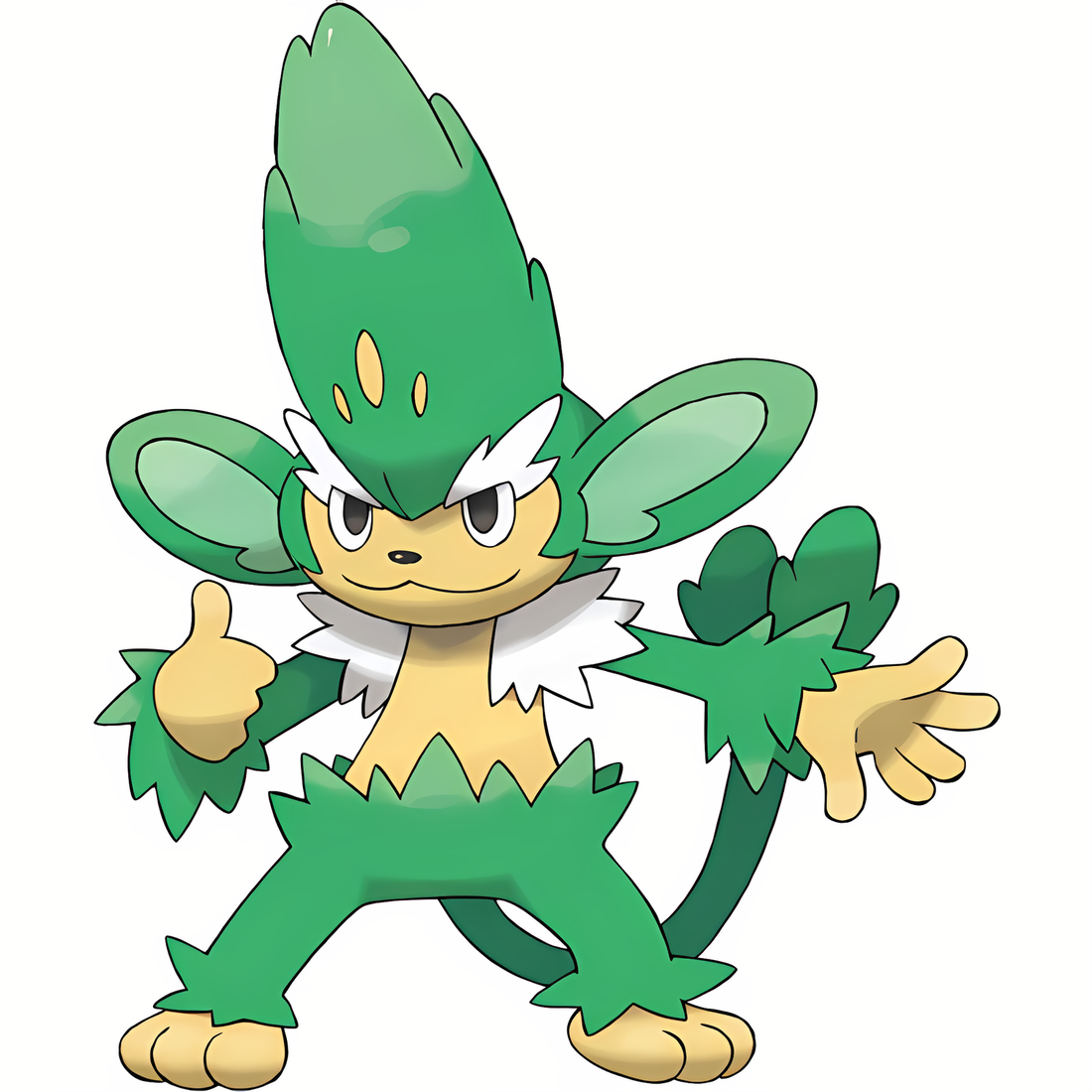Feuiloutan, artwork officiel Pokémon
