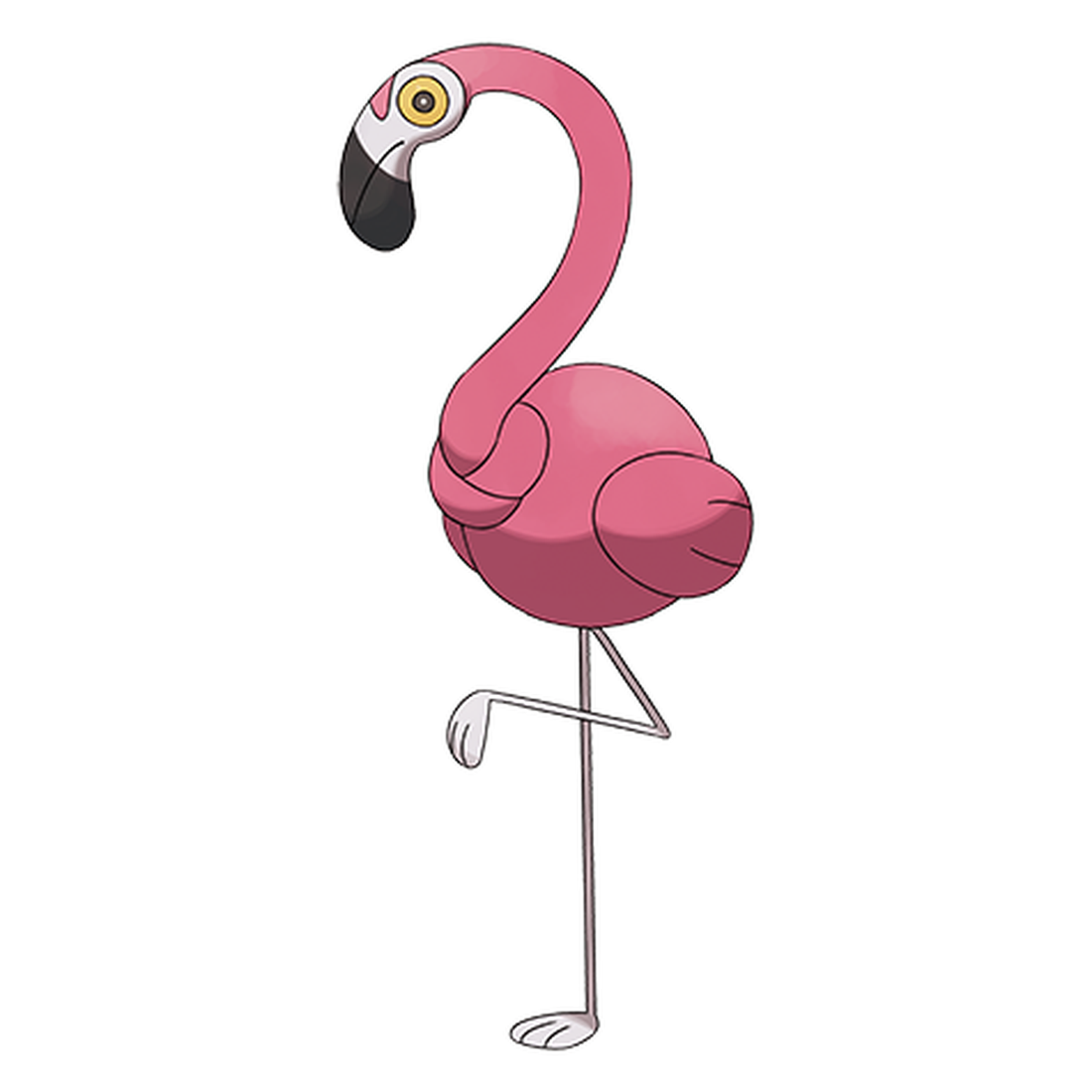 Flamenroule, artwork officiel Pokémon