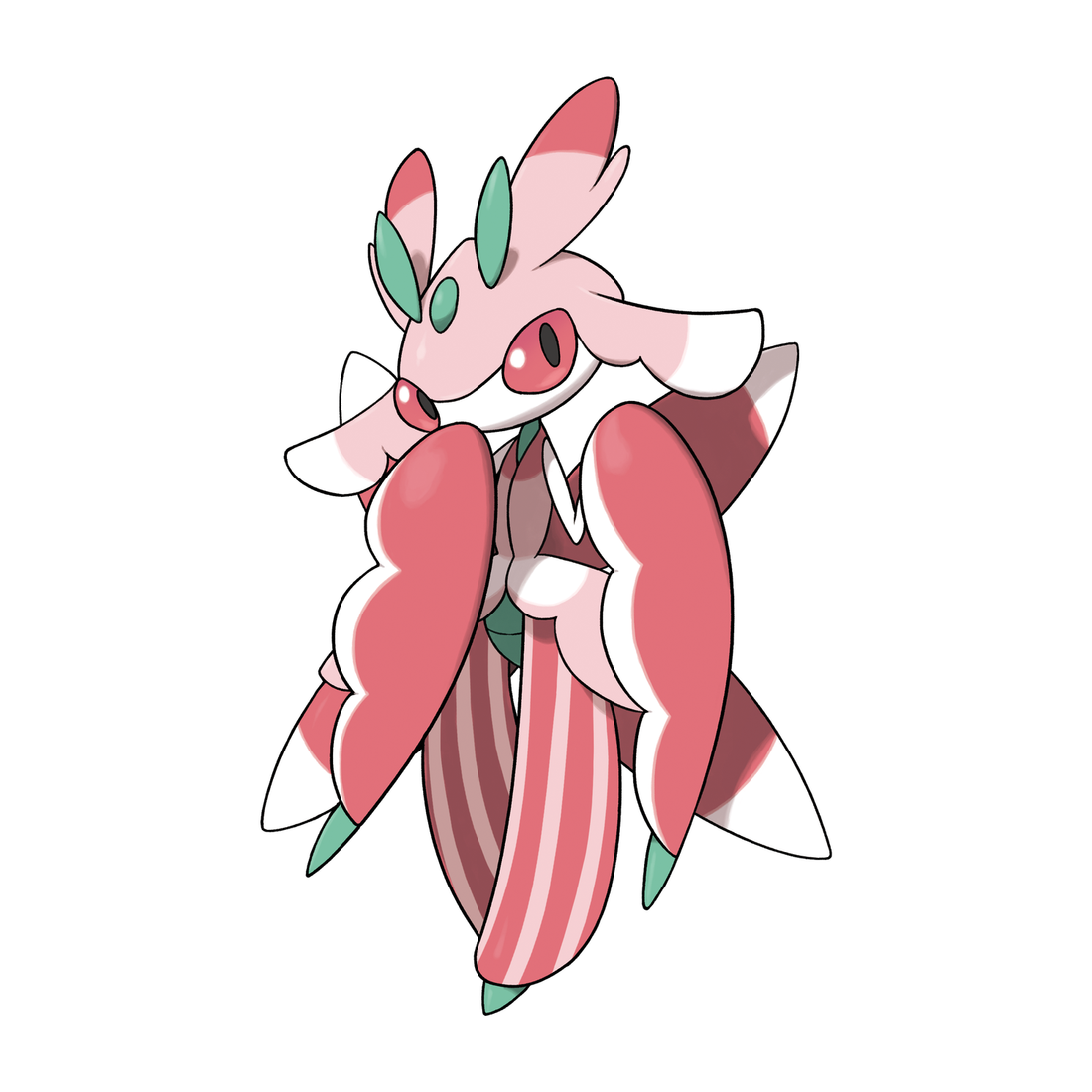 Floramantis, artwork officiel Pokémon