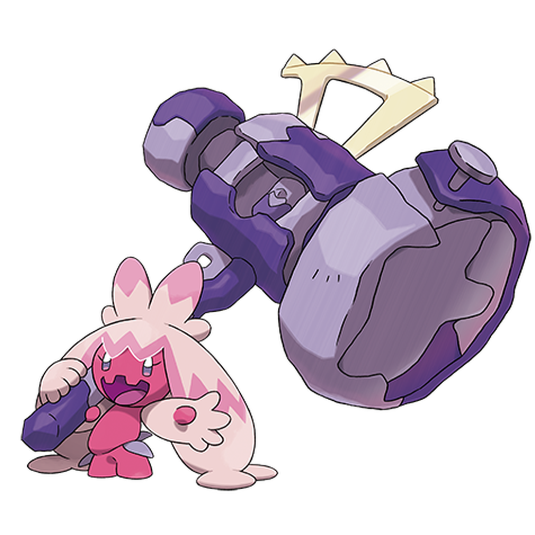 Forgelina, artwork officiel Pokémon