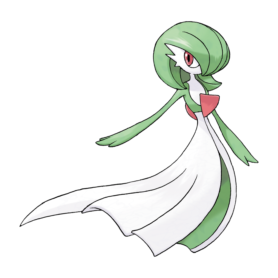 Gardevoir, artwork officiel Pokémon