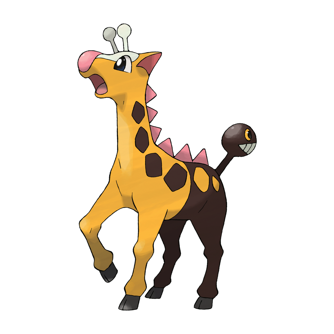 Girafarig, artwork officiel Pokémon