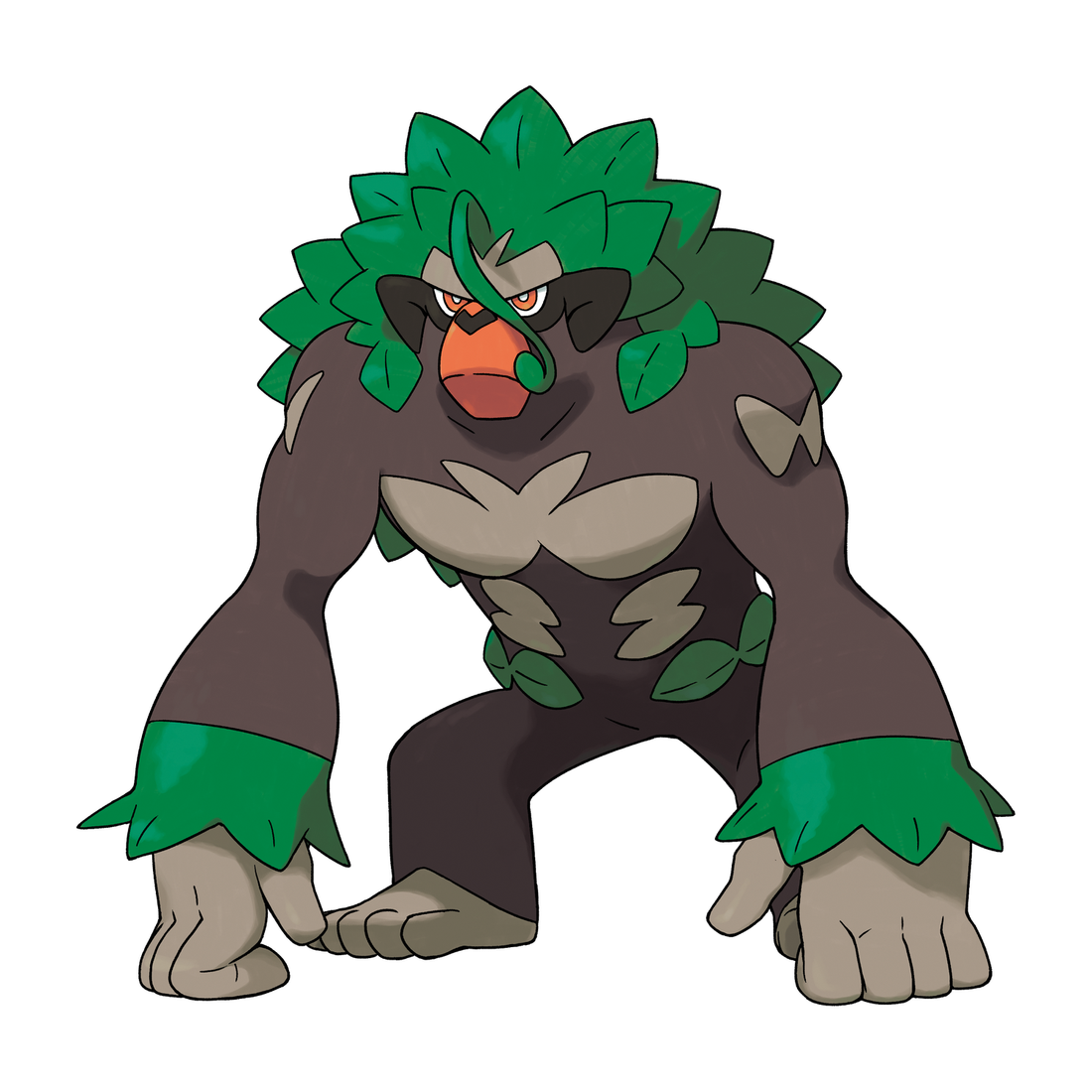 Gorythmic, artwork officiel Pokémon
