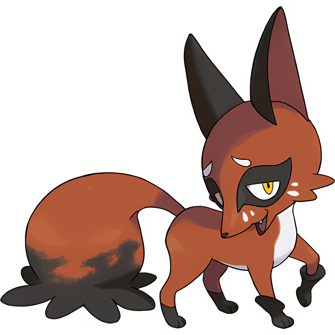 Goupilou, artwork officiel Pokémon