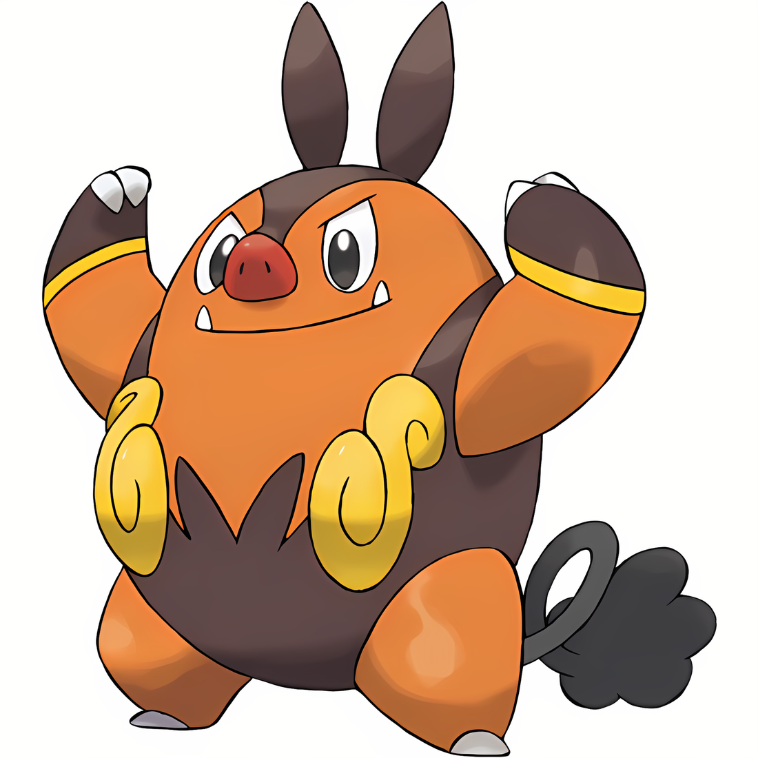 Grotichon, artwork officiel Pokémon