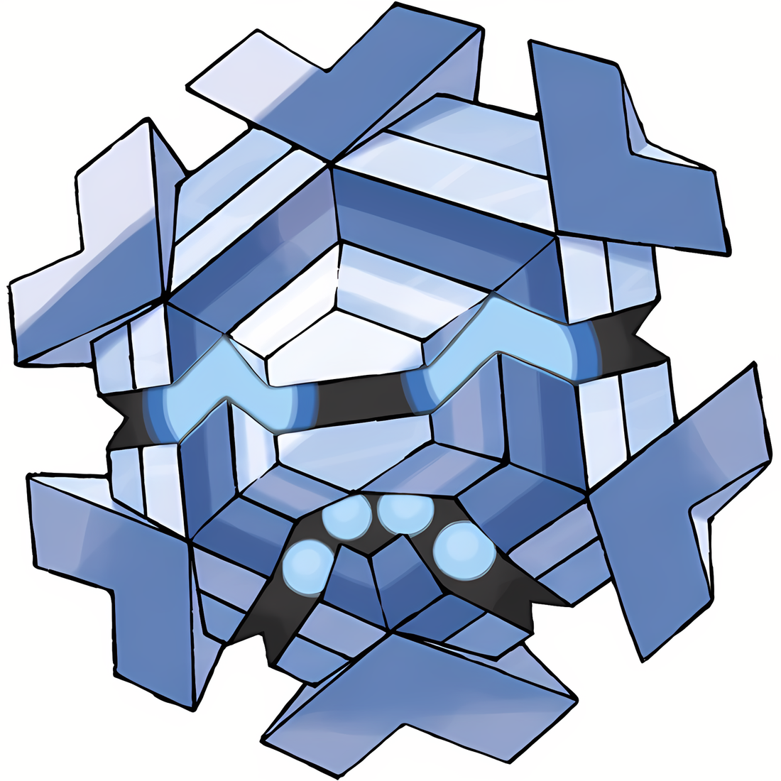 Hexagel, artwork officiel Pokémon