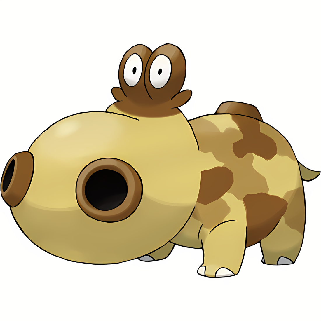 Hippopotas, artwork officiel Pokémon