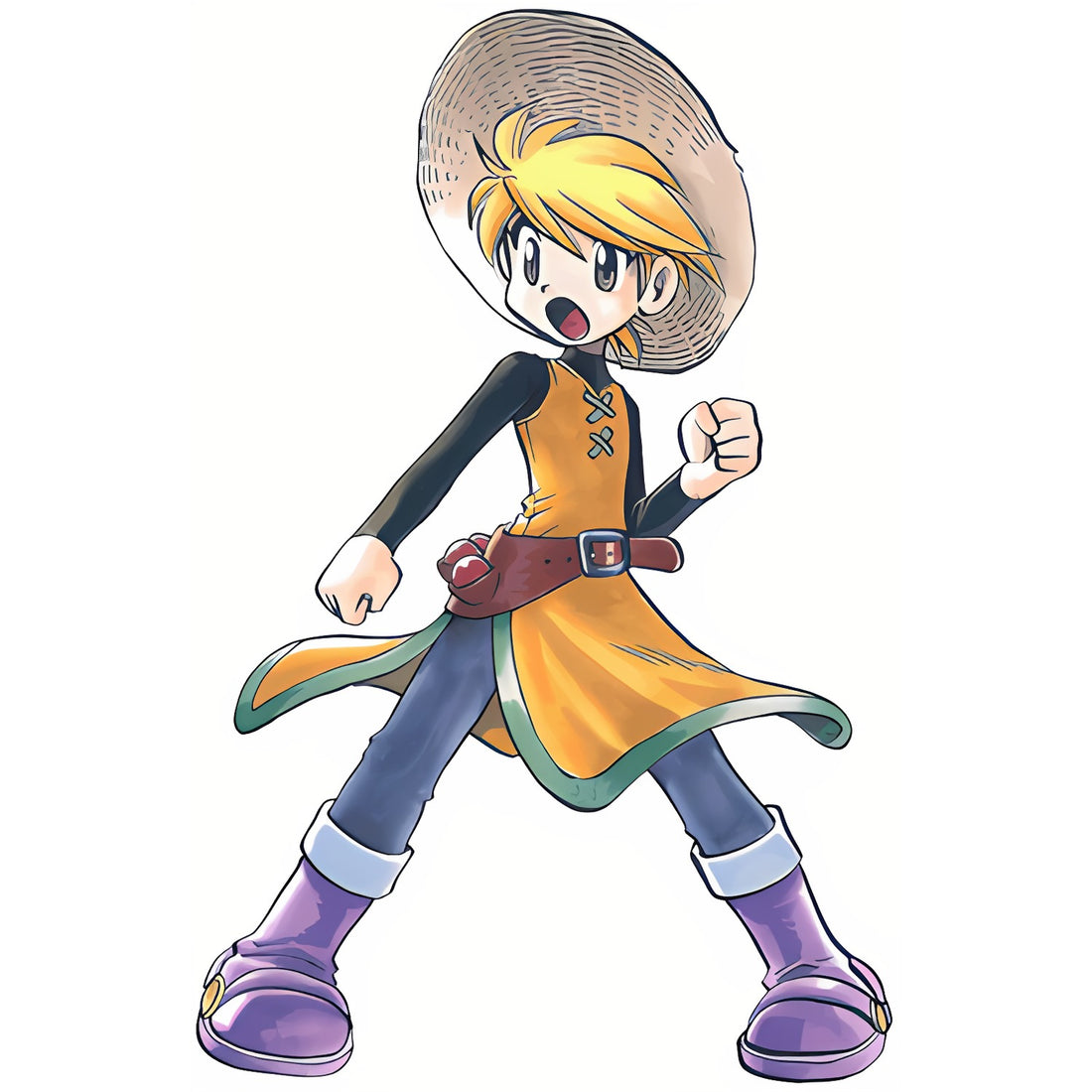 Jaune, artwork officiel Pokémon