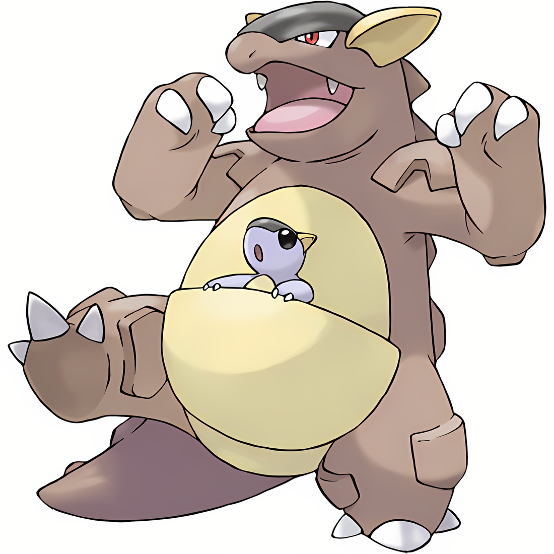 Kangourex, artwork officiel Pokémon