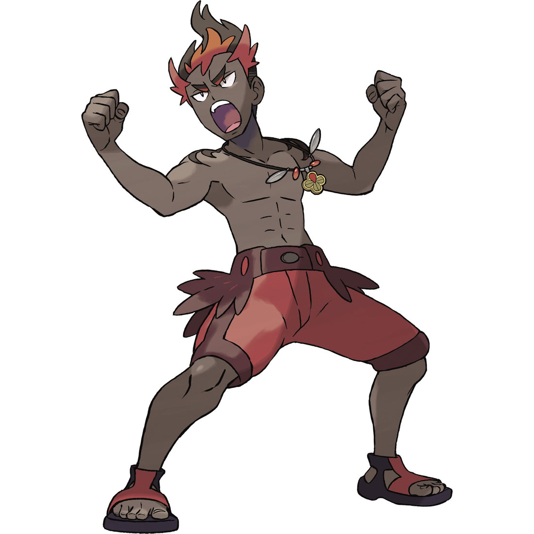 Artwork de Kiawe pour Pokémon Soleil et Lune