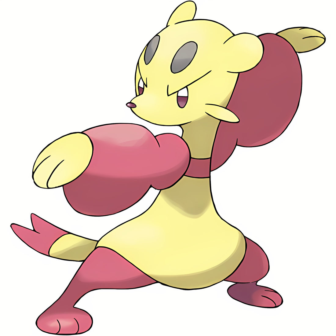 Kungfouine, artwork officiel Pokémon