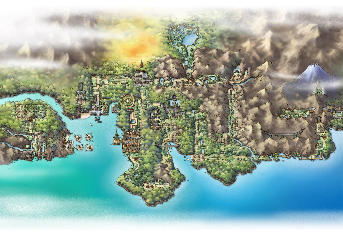 La région de Johto : les deux tours de Rosalia, les seize Badges et les fauves légendaires