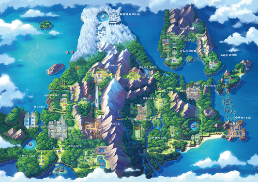 La région de Sinnoh : le Mont Couronné, les trois lacs et la cosmogonie d'Arceus