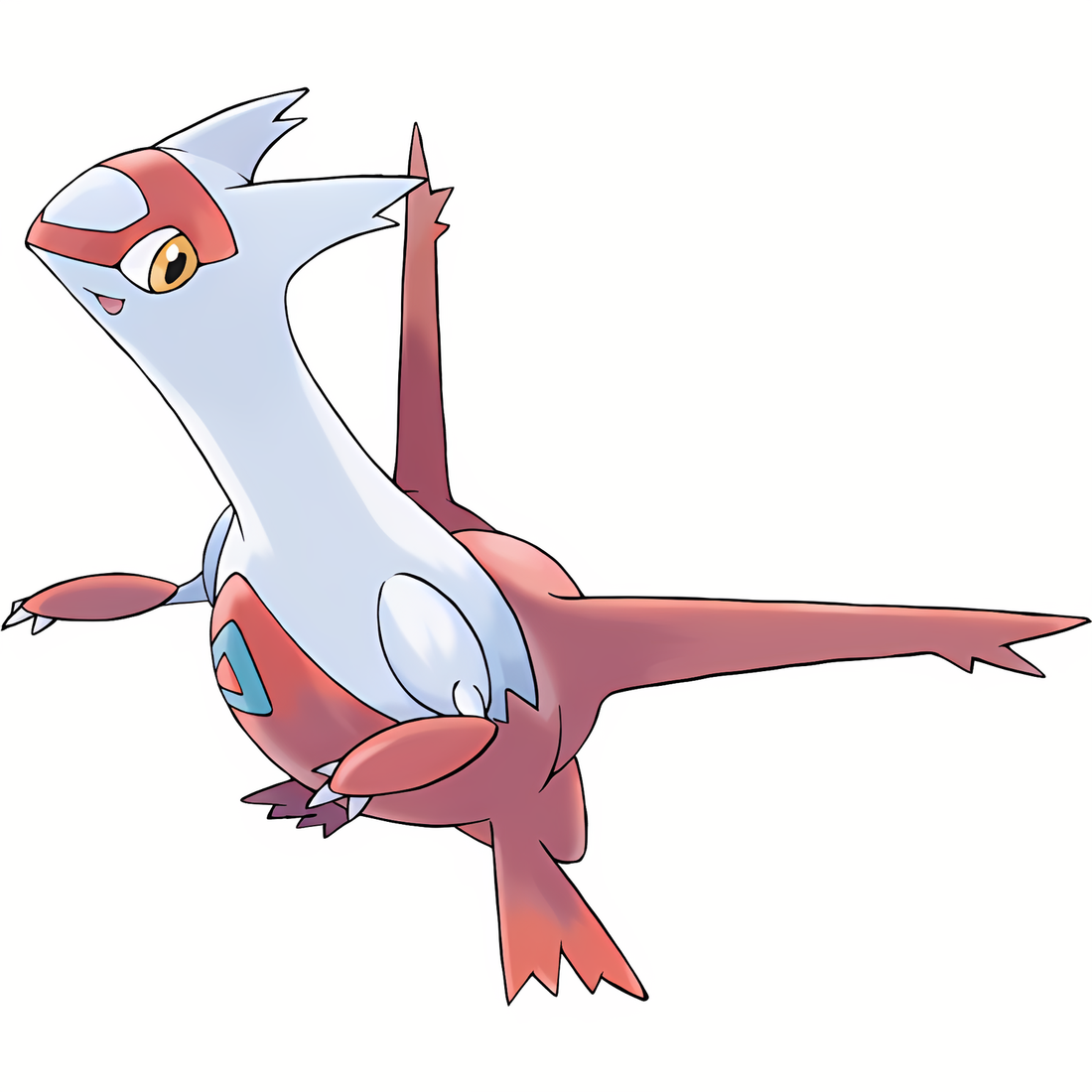 Latias, artwork officiel Pokémon