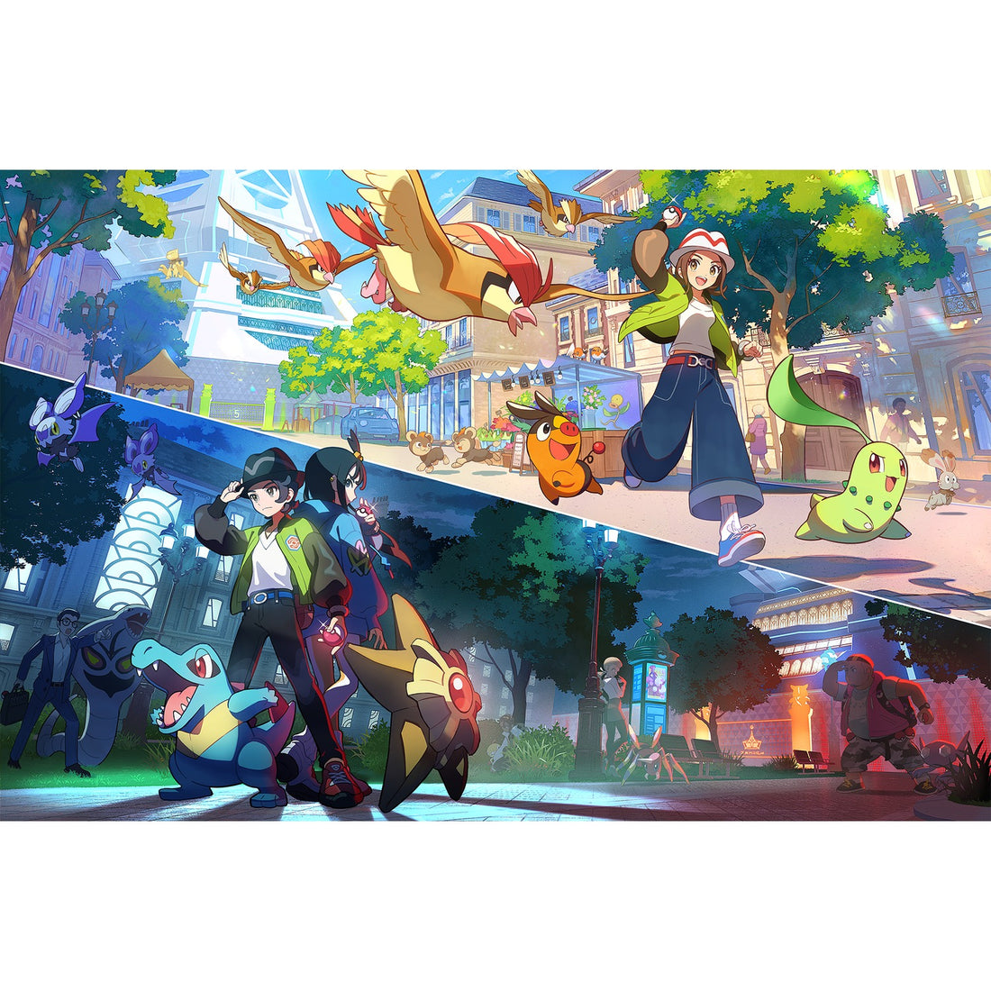 Illumis de jour et de nuit, visuel principal de Légendes Pokémon : Z-A