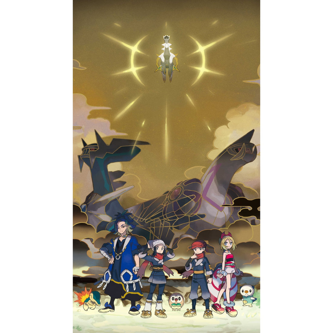 Arceus au-dessus de Hisui, visuel de Légendes Pokémon : Arceus