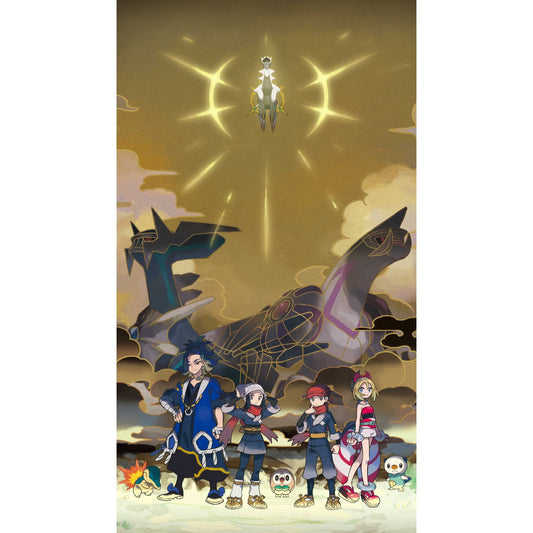 Arceus au-dessus de Hisui, visuel de Légendes Pokémon : Arceus