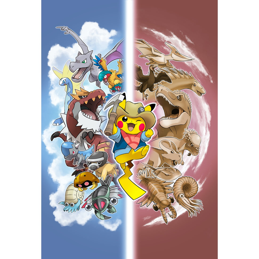 Les Pokémon fossiles et leurs squelettes