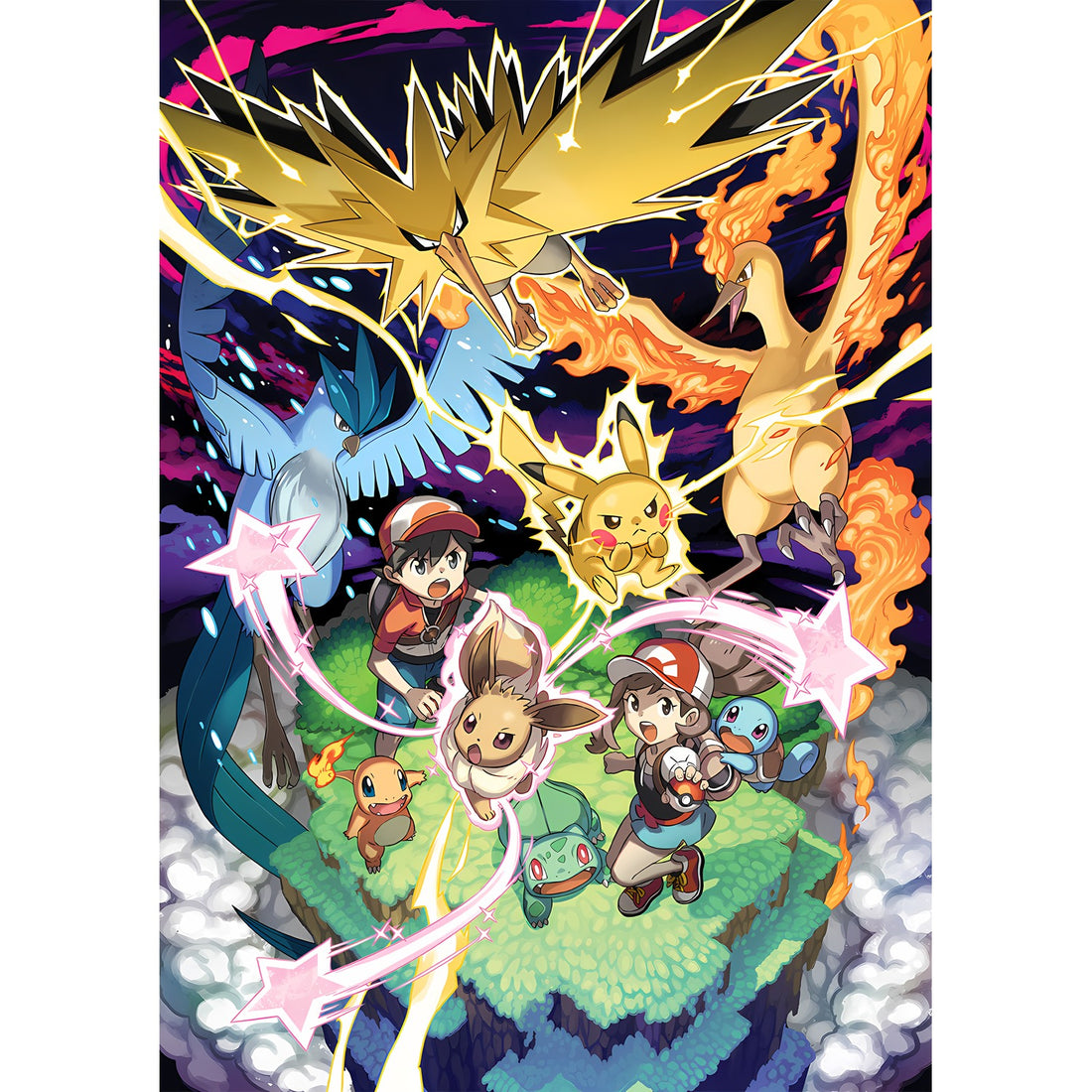 Artikodin, Électhor et Sulfura, le trio légendaire de Kanto